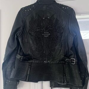 Harley Davidson leather jacket size medium